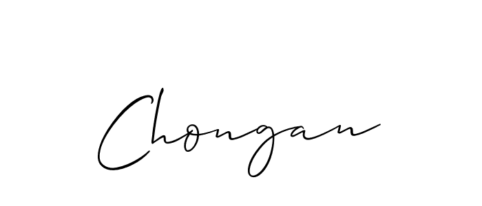 Create a beautiful signature design for name Chongan. With this signature (Allison_Script) fonts, you can make a handwritten signature for free. Chongan signature style 2 images and pictures png