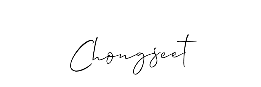 Chongseet stylish signature style. Best Handwritten Sign (Allison_Script) for my name. Handwritten Signature Collection Ideas for my name Chongseet. Chongseet signature style 2 images and pictures png