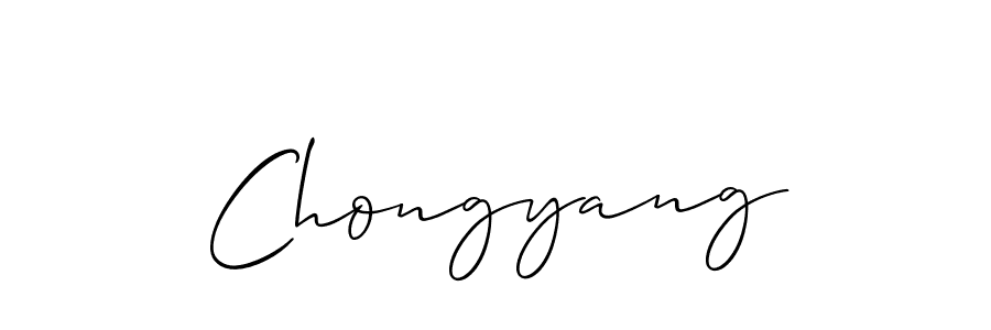Use a signature maker to create a handwritten signature online. With this signature software, you can design (Allison_Script) your own signature for name Chongyang. Chongyang signature style 2 images and pictures png