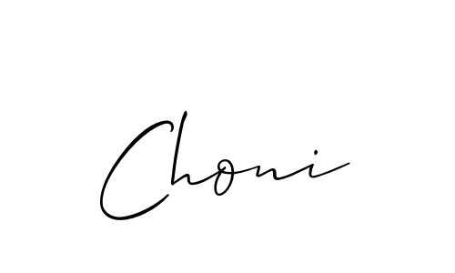 Allison_Script is a professional signature style that is perfect for those who want to add a touch of class to their signature. It is also a great choice for those who want to make their signature more unique. Get Choni name to fancy signature for free. Choni signature style 2 images and pictures png