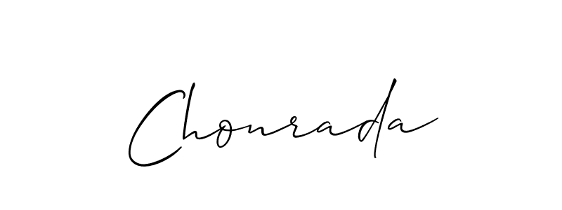 You should practise on your own different ways (Allison_Script) to write your name (Chonrada) in signature. don't let someone else do it for you. Chonrada signature style 2 images and pictures png