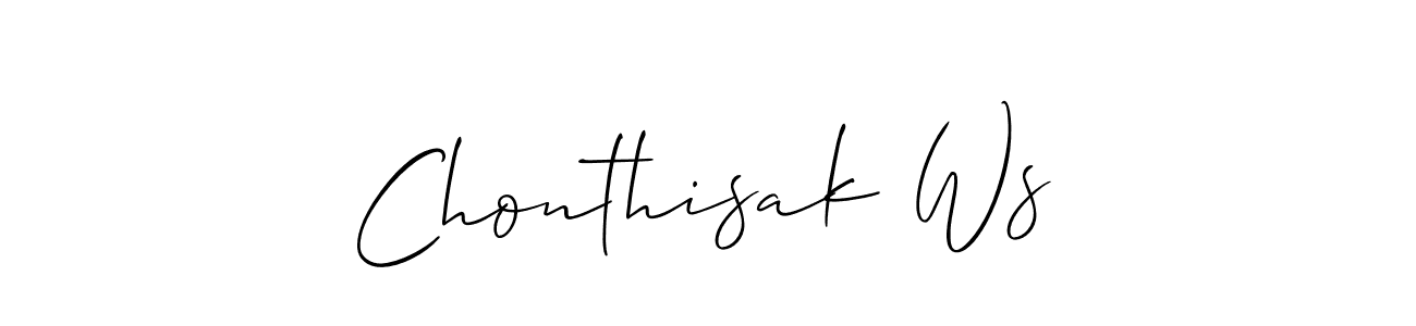 Make a beautiful signature design for name Chonthisak Ws. Use this online signature maker to create a handwritten signature for free. Chonthisak Ws signature style 2 images and pictures png