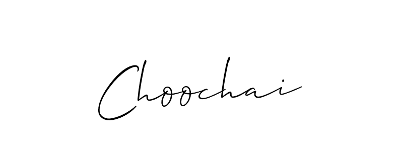 It looks lik you need a new signature style for name Choochai. Design unique handwritten (Allison_Script) signature with our free signature maker in just a few clicks. Choochai signature style 2 images and pictures png