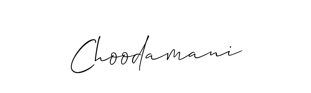 How to make Choodamani name signature. Use Allison_Script style for creating short signs online. This is the latest handwritten sign. Choodamani signature style 2 images and pictures png
