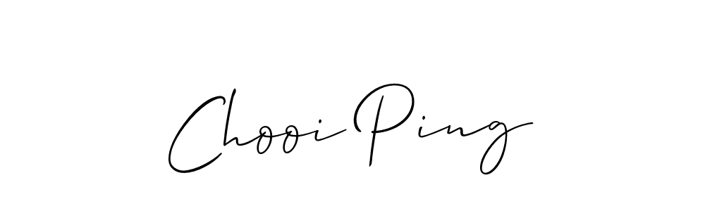 Make a beautiful signature design for name Chooi Ping. Use this online signature maker to create a handwritten signature for free. Chooi Ping signature style 2 images and pictures png