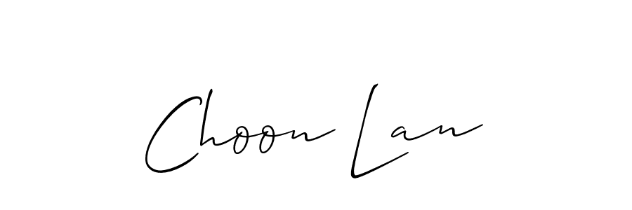 Choon Lan stylish signature style. Best Handwritten Sign (Allison_Script) for my name. Handwritten Signature Collection Ideas for my name Choon Lan. Choon Lan signature style 2 images and pictures png