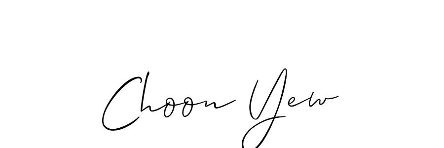 How to make Choon Yew signature? Allison_Script is a professional autograph style. Create handwritten signature for Choon Yew name. Choon Yew signature style 2 images and pictures png