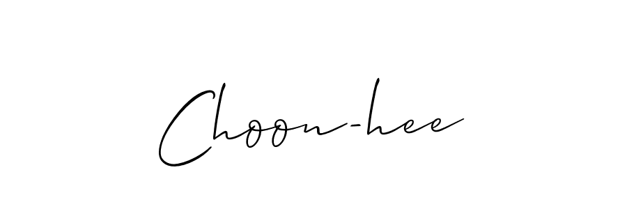 Similarly Allison_Script is the best handwritten signature design. Signature creator online .You can use it as an online autograph creator for name Choon-hee. Choon-hee signature style 2 images and pictures png