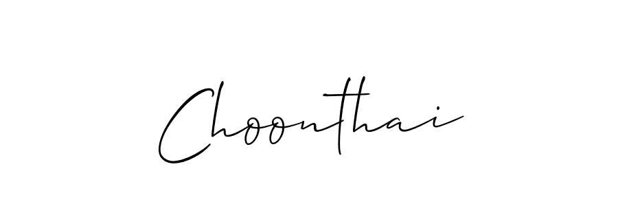 The best way (Allison_Script) to make a short signature is to pick only two or three words in your name. The name Choonthai include a total of six letters. For converting this name. Choonthai signature style 2 images and pictures png