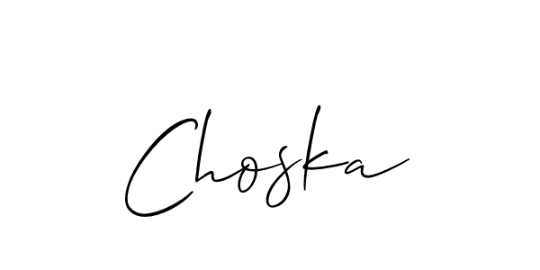 Once you've used our free online signature maker to create your best signature Allison_Script style, it's time to enjoy all of the benefits that Choska name signing documents. Choska signature style 2 images and pictures png