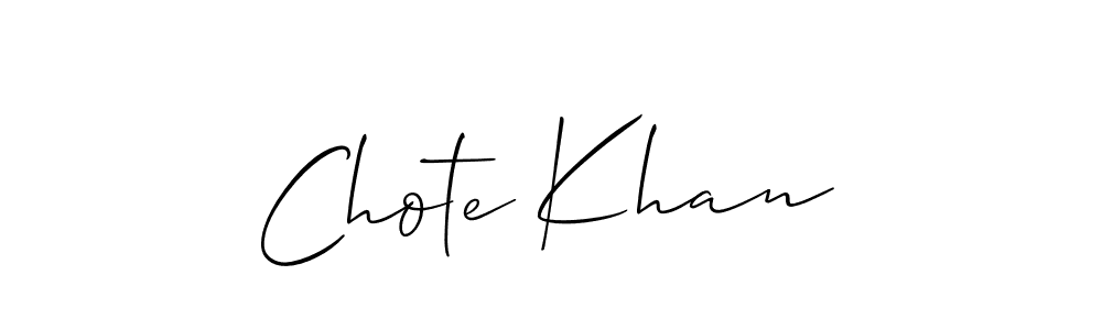 Check out images of Autograph of Chote Khan name. Actor Chote Khan Signature Style. Allison_Script is a professional sign style online. Chote Khan signature style 2 images and pictures png