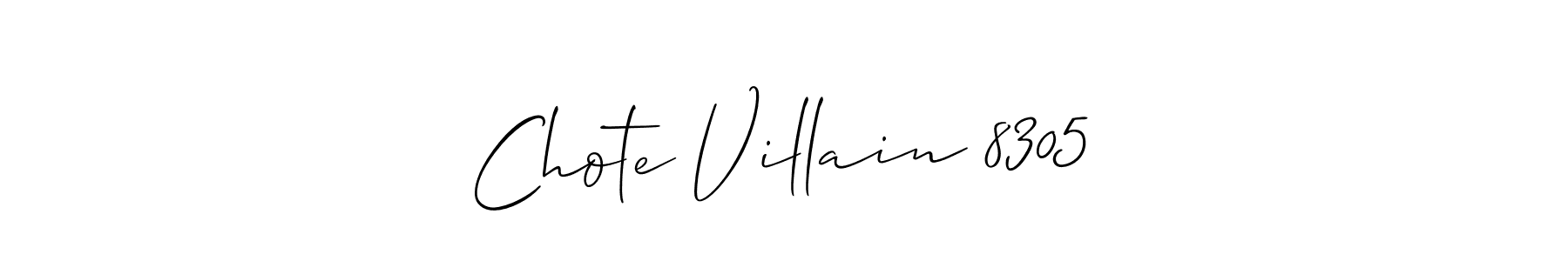 Also You can easily find your signature by using the search form. We will create Chote Villain 8305 name handwritten signature images for you free of cost using Allison_Script sign style. Chote Villain 8305 signature style 2 images and pictures png