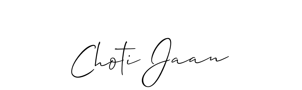 Best and Professional Signature Style for Choti Jaan. Allison_Script Best Signature Style Collection. Choti Jaan signature style 2 images and pictures png