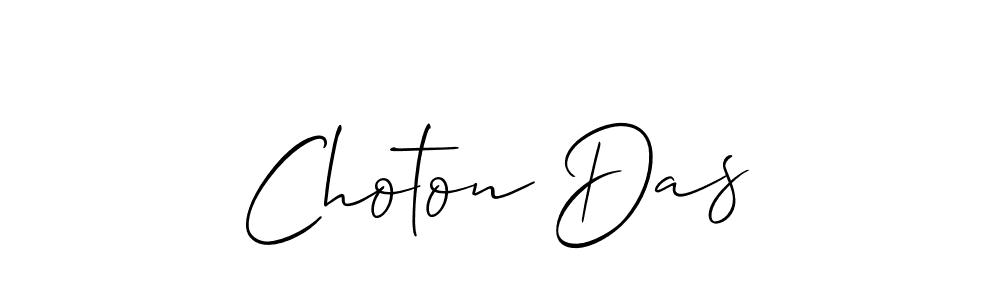 How to Draw Choton Das signature style? Allison_Script is a latest design signature styles for name Choton Das. Choton Das signature style 2 images and pictures png