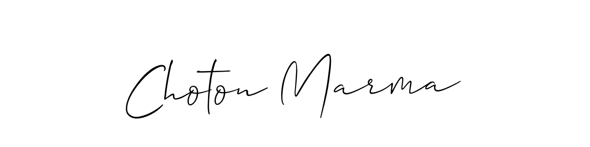 if you are searching for the best signature style for your name Choton Marma. so please give up your signature search. here we have designed multiple signature styles  using Allison_Script. Choton Marma signature style 2 images and pictures png