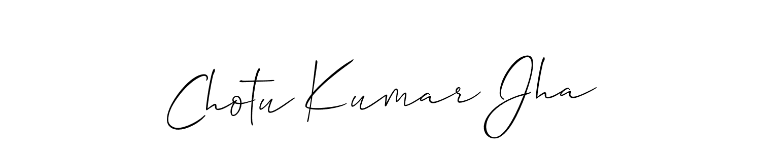 Also You can easily find your signature by using the search form. We will create Chotu Kumar Jha name handwritten signature images for you free of cost using Allison_Script sign style. Chotu Kumar Jha signature style 2 images and pictures png