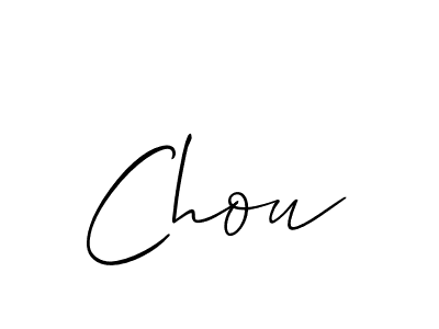 Use a signature maker to create a handwritten signature online. With this signature software, you can design (Allison_Script) your own signature for name Chou. Chou signature style 2 images and pictures png