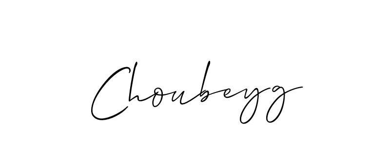 Create a beautiful signature design for name Choubeyg. With this signature (Allison_Script) fonts, you can make a handwritten signature for free. Choubeyg signature style 2 images and pictures png