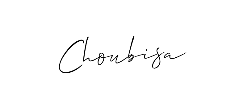 Use a signature maker to create a handwritten signature online. With this signature software, you can design (Allison_Script) your own signature for name Choubisa. Choubisa signature style 2 images and pictures png