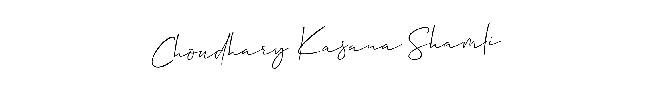 if you are searching for the best signature style for your name Choudhary Kasana Shamli. so please give up your signature search. here we have designed multiple signature styles  using Allison_Script. Choudhary Kasana Shamli signature style 2 images and pictures png