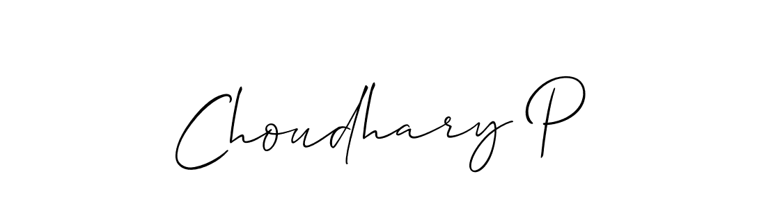 Once you've used our free online signature maker to create your best signature Allison_Script style, it's time to enjoy all of the benefits that Choudhary P name signing documents. Choudhary P signature style 2 images and pictures png