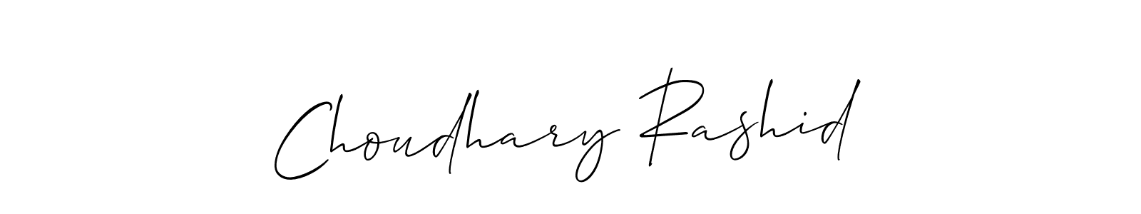 Create a beautiful signature design for name Choudhary Rashid. With this signature (Allison_Script) fonts, you can make a handwritten signature for free. Choudhary Rashid signature style 2 images and pictures png