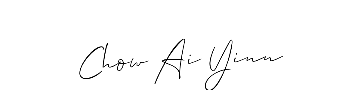 Check out images of Autograph of Chow Ai Yinn name. Actor Chow Ai Yinn Signature Style. Allison_Script is a professional sign style online. Chow Ai Yinn signature style 2 images and pictures png