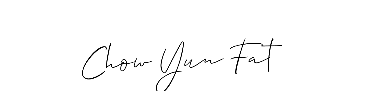 How to make Chow Yun Fat signature? Allison_Script is a professional autograph style. Create handwritten signature for Chow Yun Fat name. Chow Yun Fat signature style 2 images and pictures png