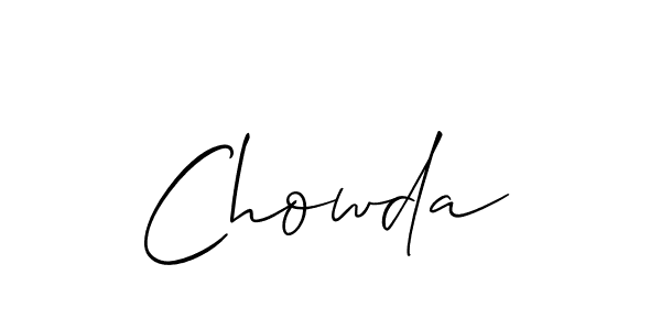 Allison_Script is a professional signature style that is perfect for those who want to add a touch of class to their signature. It is also a great choice for those who want to make their signature more unique. Get Chowda name to fancy signature for free. Chowda signature style 2 images and pictures png