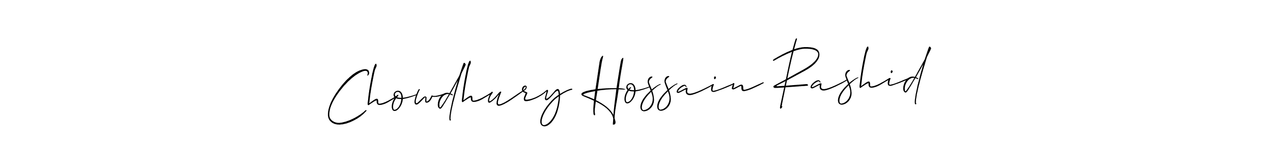Make a short Chowdhury Hossain Rashid  signature style. Manage your documents anywhere anytime using Allison_Script. Create and add eSignatures, submit forms, share and send files easily. Chowdhury Hossain Rashid  signature style 2 images and pictures png