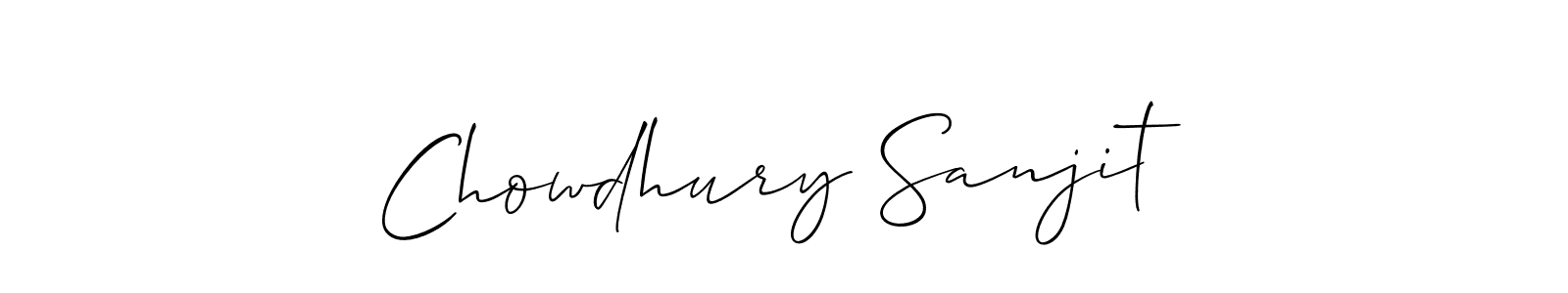 Make a beautiful signature design for name Chowdhury Sanjit. With this signature (Allison_Script) style, you can create a handwritten signature for free. Chowdhury Sanjit signature style 2 images and pictures png
