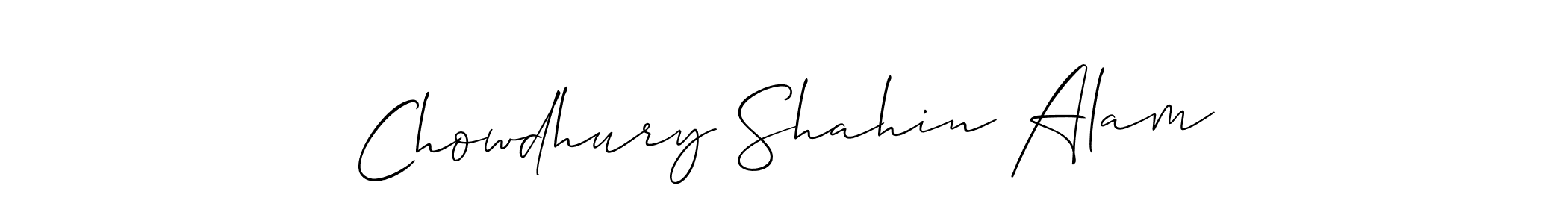 Create a beautiful signature design for name Chowdhury Shahin Alam. With this signature (Allison_Script) fonts, you can make a handwritten signature for free. Chowdhury Shahin Alam signature style 2 images and pictures png
