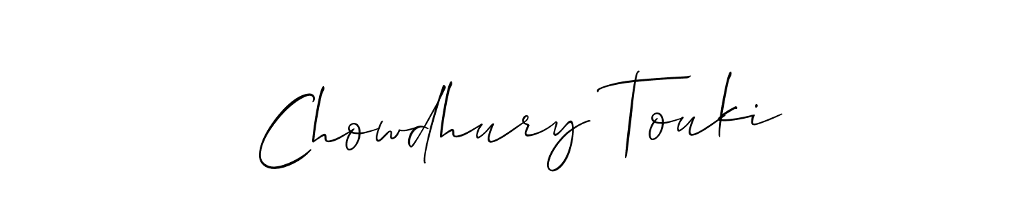 Once you've used our free online signature maker to create your best signature Allison_Script style, it's time to enjoy all of the benefits that Chowdhury Touki name signing documents. Chowdhury Touki signature style 2 images and pictures png