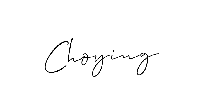 Similarly Allison_Script is the best handwritten signature design. Signature creator online .You can use it as an online autograph creator for name Choying. Choying signature style 2 images and pictures png