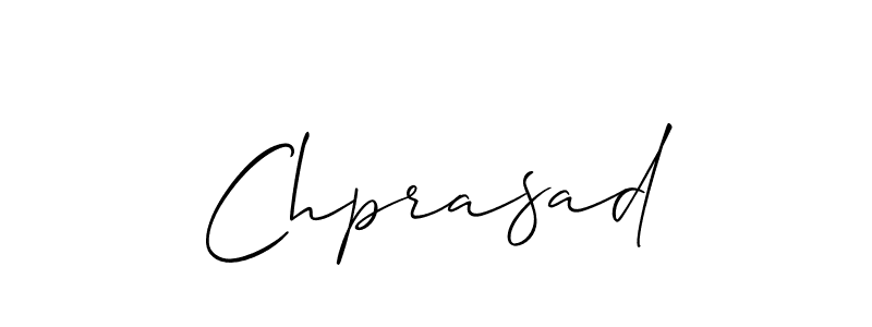 How to make Chprasad signature? Allison_Script is a professional autograph style. Create handwritten signature for Chprasad name. Chprasad signature style 2 images and pictures png