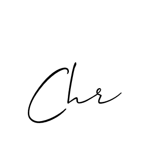 Use a signature maker to create a handwritten signature online. With this signature software, you can design (Allison_Script) your own signature for name Chr. Chr signature style 2 images and pictures png