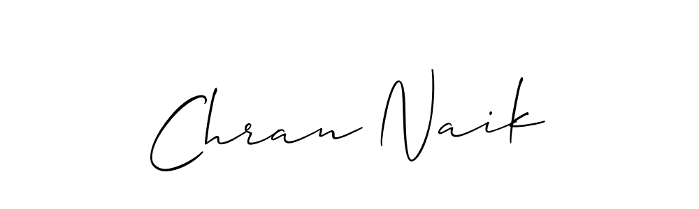 How to make Chran Naik signature? Allison_Script is a professional autograph style. Create handwritten signature for Chran Naik name. Chran Naik signature style 2 images and pictures png