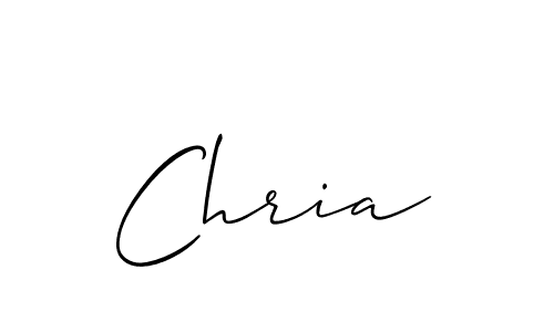 Chria stylish signature style. Best Handwritten Sign (Allison_Script) for my name. Handwritten Signature Collection Ideas for my name Chria. Chria signature style 2 images and pictures png