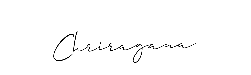 Make a beautiful signature design for name Chriragana. With this signature (Allison_Script) style, you can create a handwritten signature for free. Chriragana signature style 2 images and pictures png