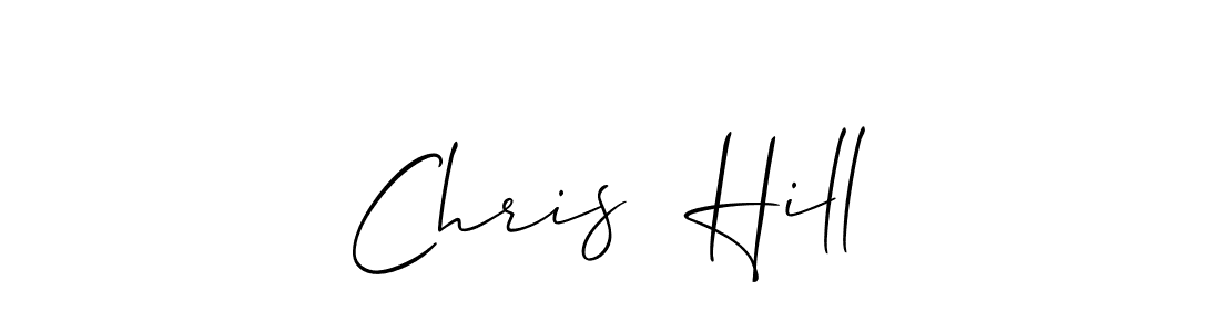 Also You can easily find your signature by using the search form. We will create Chris  Hill name handwritten signature images for you free of cost using Allison_Script sign style. Chris  Hill signature style 2 images and pictures png