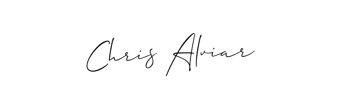 It looks lik you need a new signature style for name Chris Alviar. Design unique handwritten (Allison_Script) signature with our free signature maker in just a few clicks. Chris Alviar signature style 2 images and pictures png