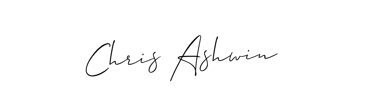 How to make Chris Ashwin signature? Allison_Script is a professional autograph style. Create handwritten signature for Chris Ashwin name. Chris Ashwin signature style 2 images and pictures png
