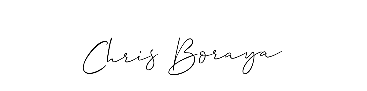 Once you've used our free online signature maker to create your best signature Allison_Script style, it's time to enjoy all of the benefits that Chris Boraya name signing documents. Chris Boraya signature style 2 images and pictures png