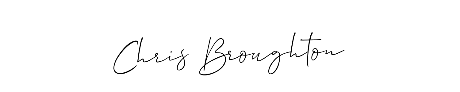 Design your own signature with our free online signature maker. With this signature software, you can create a handwritten (Allison_Script) signature for name Chris Broughton. Chris Broughton signature style 2 images and pictures png