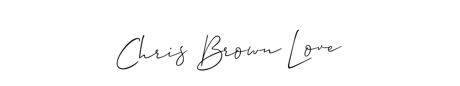 How to make Chris Brown Love name signature. Use Allison_Script style for creating short signs online. This is the latest handwritten sign. Chris Brown Love signature style 2 images and pictures png