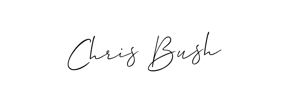 You should practise on your own different ways (Allison_Script) to write your name (Chris Bush) in signature. don't let someone else do it for you. Chris Bush signature style 2 images and pictures png