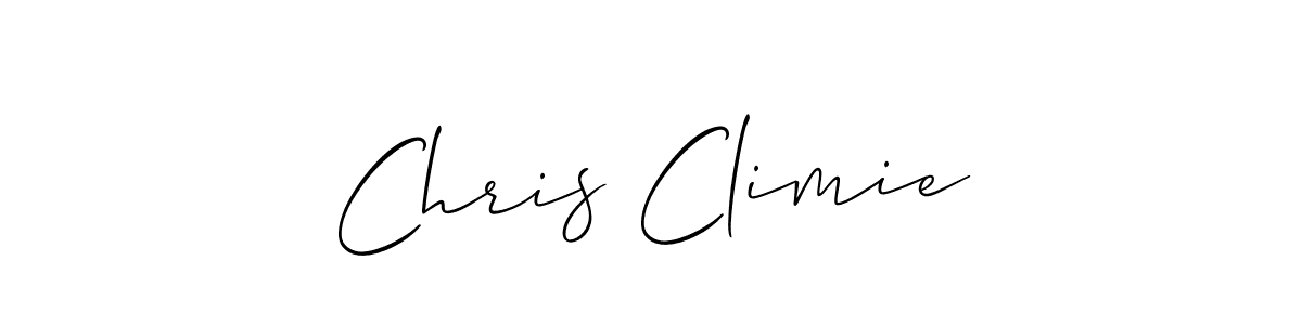 Make a short Chris Climie signature style. Manage your documents anywhere anytime using Allison_Script. Create and add eSignatures, submit forms, share and send files easily. Chris Climie signature style 2 images and pictures png