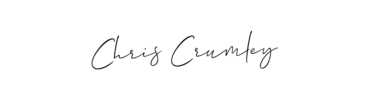 Make a beautiful signature design for name Chris Crumley. With this signature (Allison_Script) style, you can create a handwritten signature for free. Chris Crumley signature style 2 images and pictures png