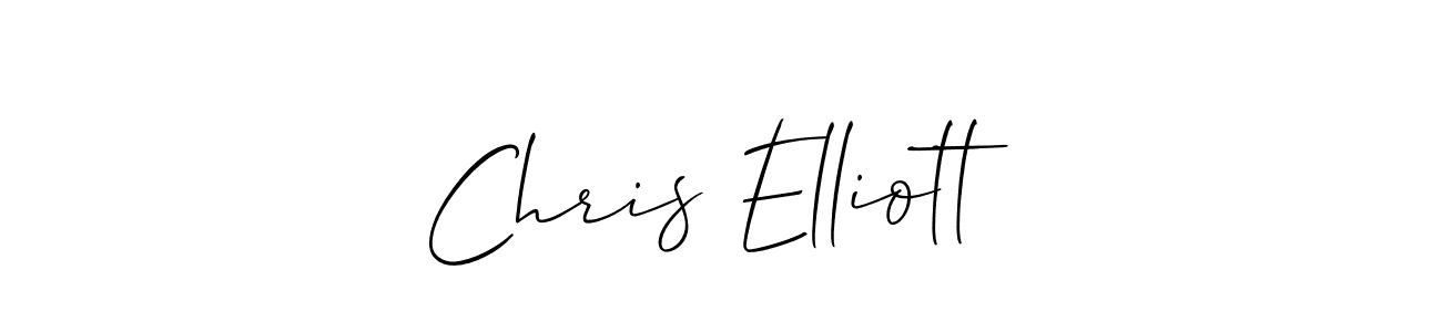 How to make Chris Elliott name signature. Use Allison_Script style for creating short signs online. This is the latest handwritten sign. Chris Elliott signature style 2 images and pictures png