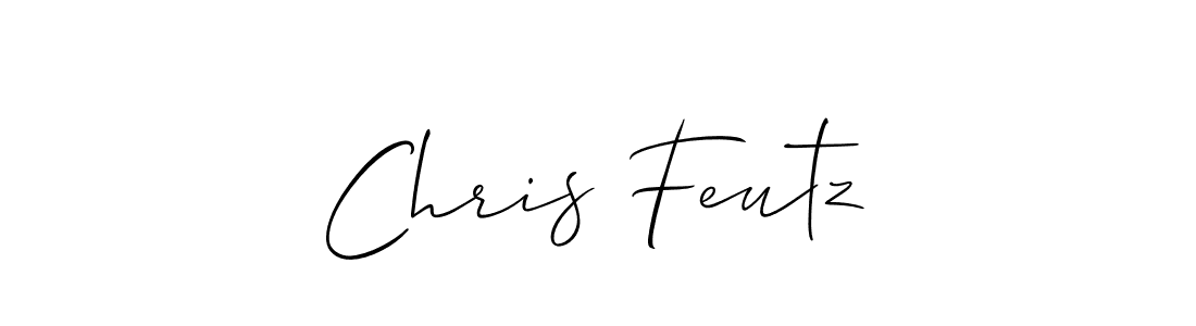 Design your own signature with our free online signature maker. With this signature software, you can create a handwritten (Allison_Script) signature for name Chris Feutz. Chris Feutz signature style 2 images and pictures png